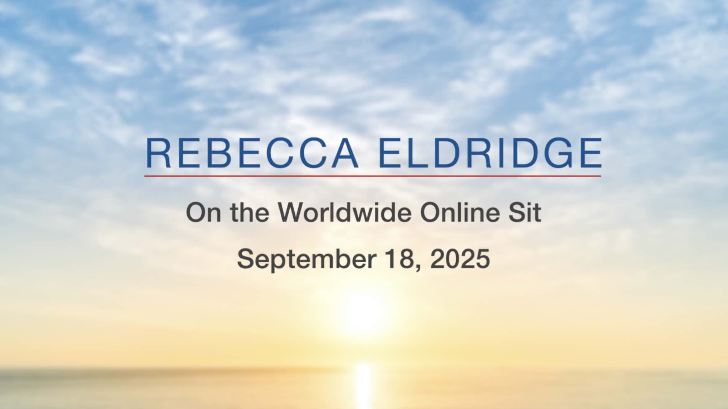 Jon Kabat-Zinn speaks at the October 24, 2019 East Coast Mindfulness Worldwide Online SIt