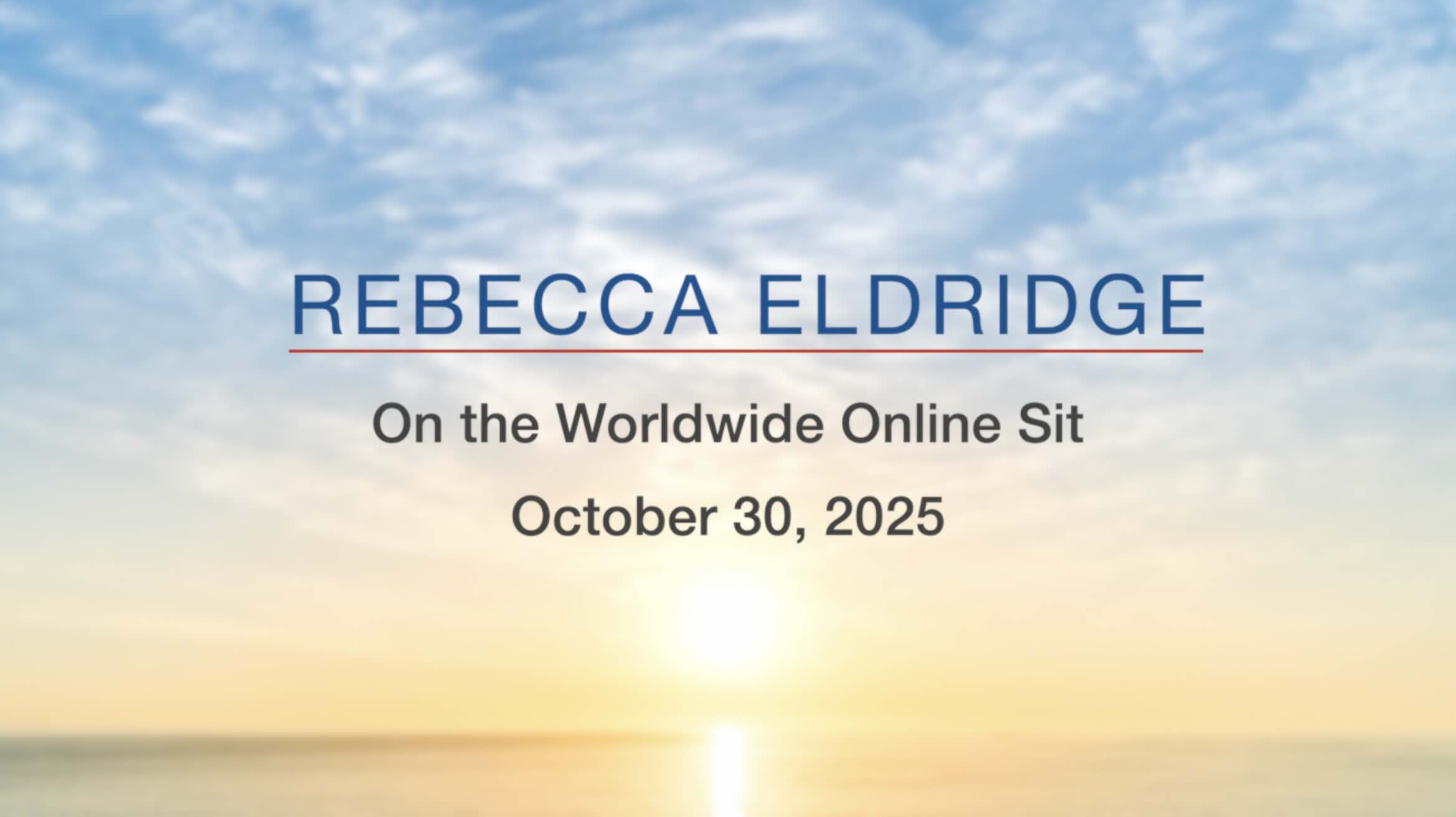 Jon Kabat-Zinn speaks at the October 24, 2019 East Coast Mindfulness Worldwide Online SIt